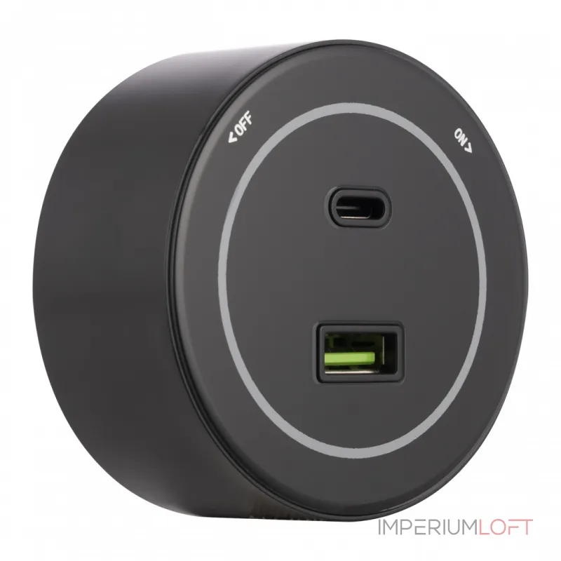 Трековая розетка, 3.1A 250V 399732TS/USB-Type-C Black от ImperiumLoft Трековая розетка, 3.1A 250V 399732TS/USB-Type-C Black от ImperiumLoft