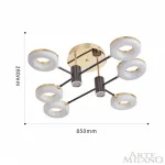 Светильник светодиодный Arte Milano Ferrara-71399 271399/6 BK/GD