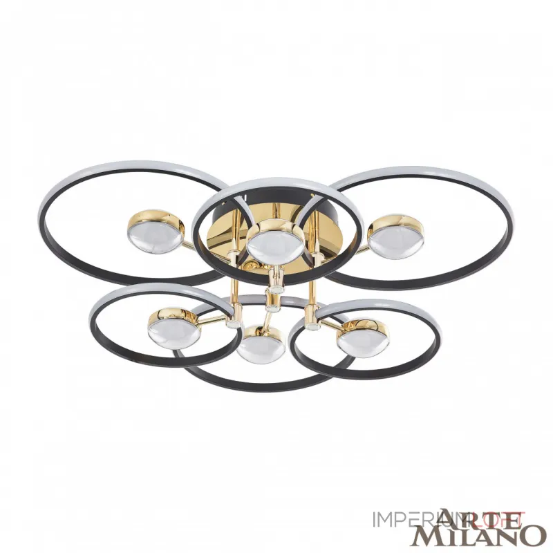 Светильник светодиодный Arte Milano Ferrara-76140 276140/6+6 BK/GD Светильник светодиодный Arte Milano Ferrara-76140 276140/6+6 BK/GD