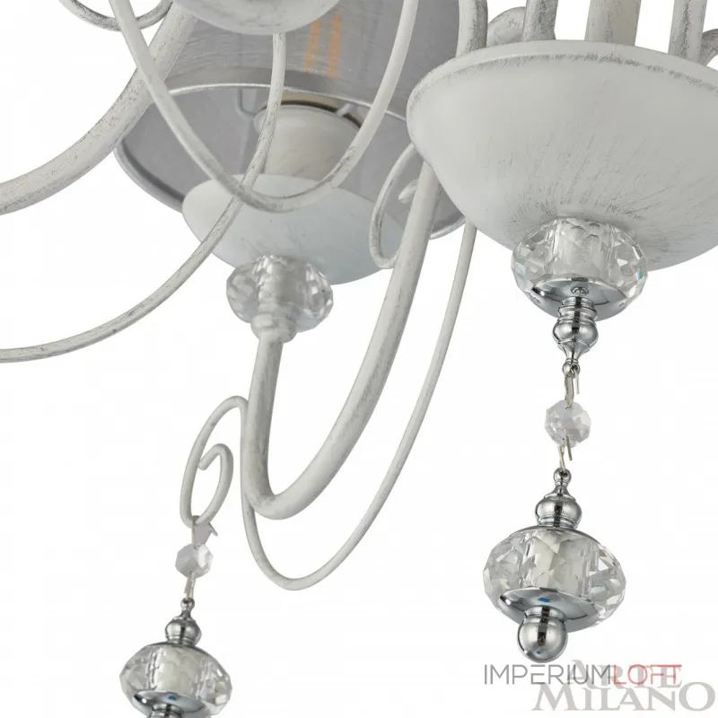 Подвесная люстра Arte Milano AM347620 347620/6 WT+SL Подвесная люстра Arte Milano AM347620 347620/6 WT+SL