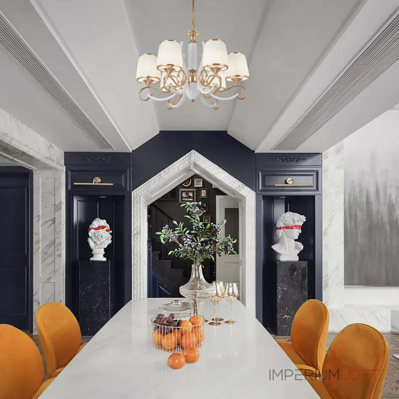 Подвесная люстра Arte Milano Florentia-3857 303857/6 Wh/Gd Подвесная люстра Arte Milano Florentia-3857 303857/6 Wh/Gd