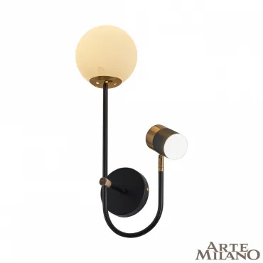 Бра Arte Milano Ferrara-71040 274802/1+1B BK/GD