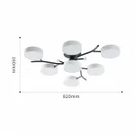 Светильник светодиодный Arte Milano Ferrara 256606/6+1 Bk/Wh