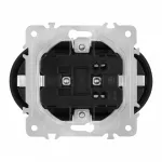 Розетка двойная с заземлением, 16A 250V 202.40-2.shampan