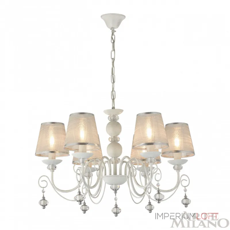 Подвесная люстра Arte Milano AM347620 347620/6 WT+SL Подвесная люстра Arte Milano AM347620 347620/6 WT+SL