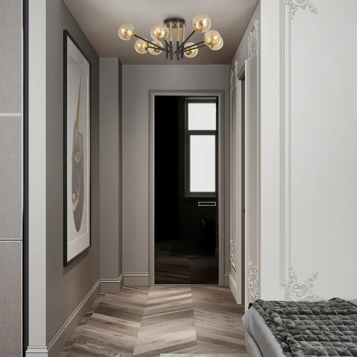Люстра Arte Milano Neapolis-73708 273708/8 BK/GD от ImperiumLoft