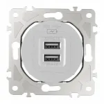 Розетка USB 2.1А+1А 202.46-1.silver от ImperiumLoft Розетка USB 2.1А+1А 202.46-1.silver от ImperiumLoft