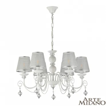 Люстра Arte Milano AM347620 347620/6 WT+SL