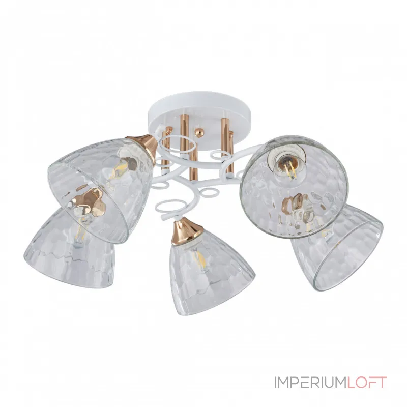 Потолочная люстра Arte Milano AMALFI-321395 321395/5A WH+FG