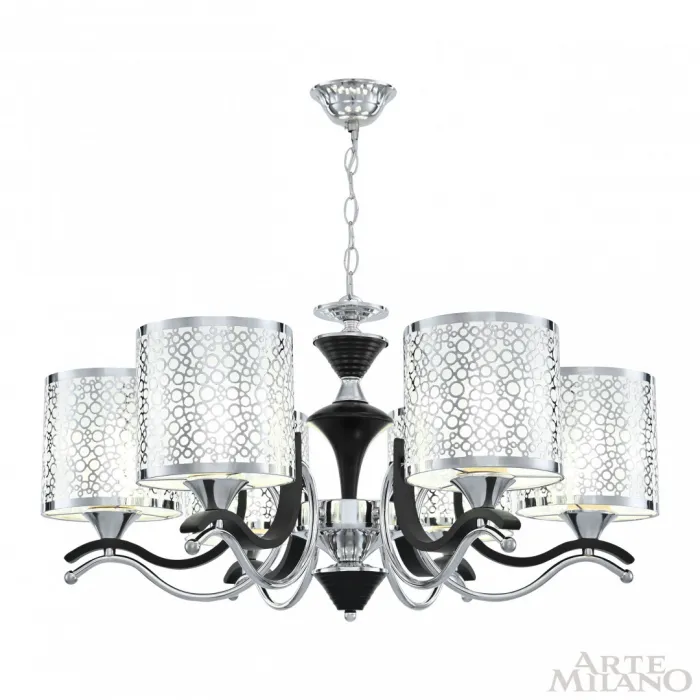 Люстра подвесная Arte Milano Florentia-6787 306787/6 Bk/Ni от ImperiumLoft