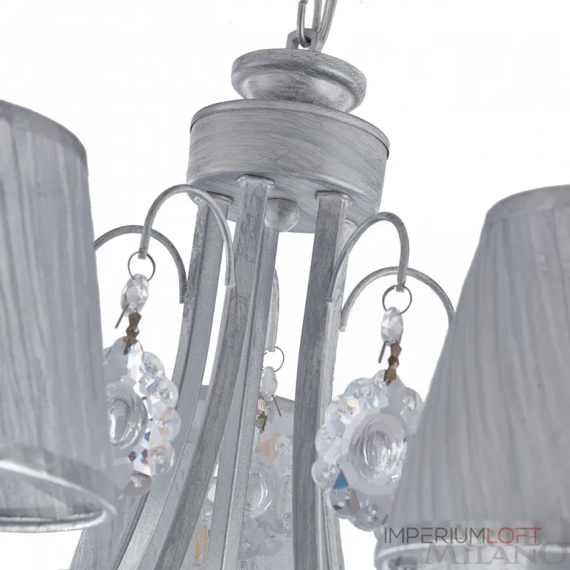 Подвесная люстра Arte Milano Amalfi-7146 337146/5 WT+SL Подвесная люстра Arte Milano Amalfi-7146 337146/5 WT+SL