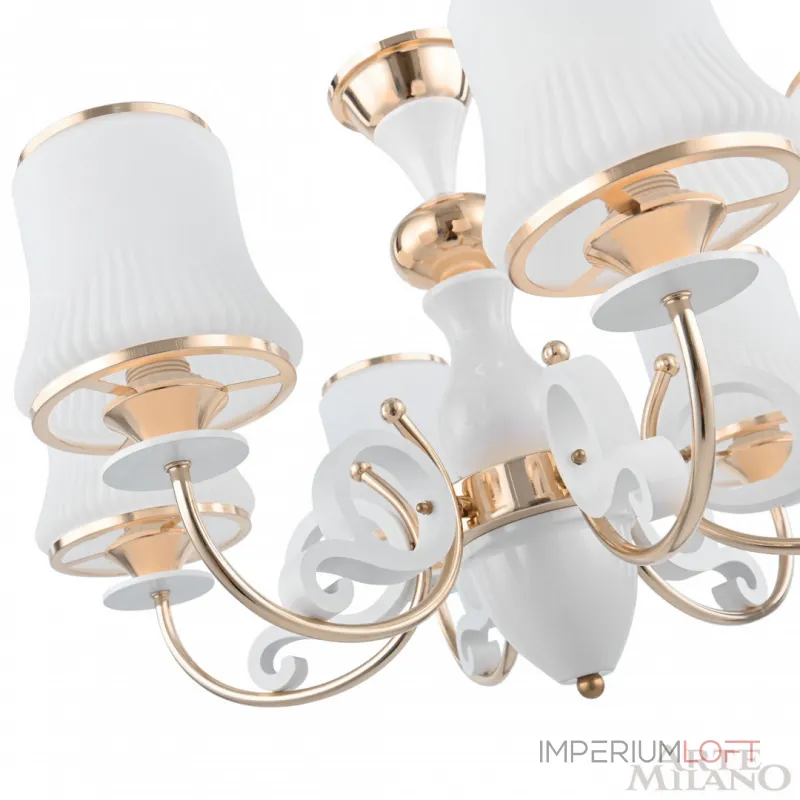 Подвесная люстра Arte Milano Florentia-1097 301097/6 Wh/Gd Подвесная люстра Arte Milano Florentia-1097 301097/6 Wh/Gd