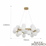 Подвесная люстра Arte Milano AM-55398 BA.55398.D700.G9.25 G