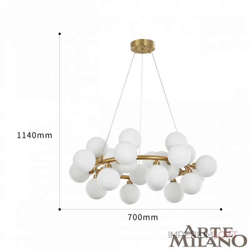 Подвесная люстра Arte Milano AM-55398 BA.55398.D700.G9.25 G