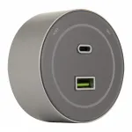 Трековая розетка, 3.1A 250V 399732TS/USB-Type-C Silver от ImperiumLoft
