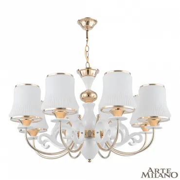 Люстра подвесная Arte Milano Florentia-1097 301097/8 Wh/Gd