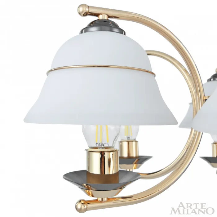 Люстра подвесная Arte Milano Florentia-1240 301240/5 Bk/Gd от ImperiumLoft