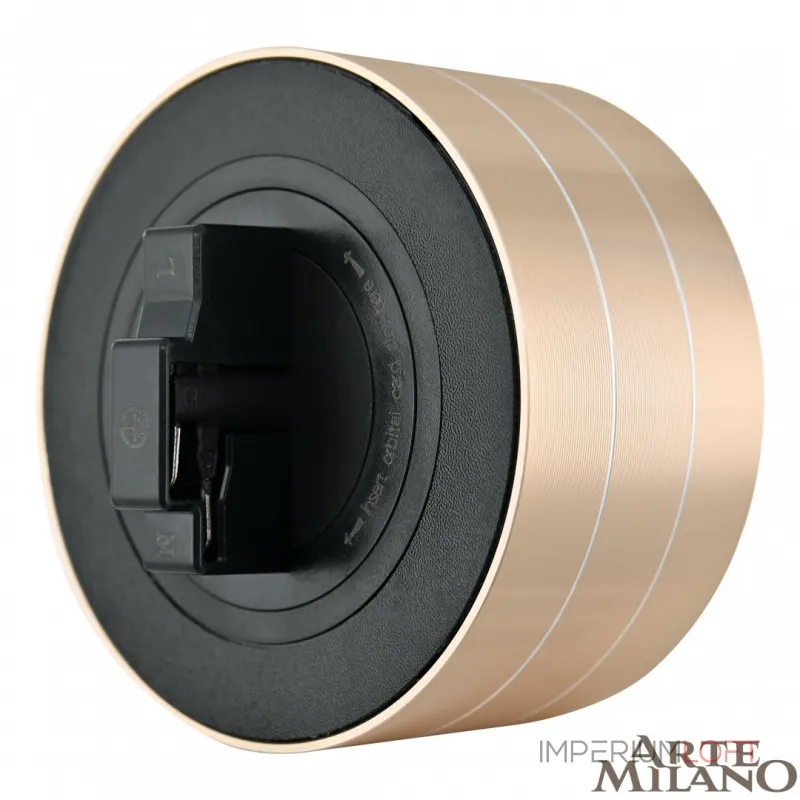 Трековая розетка, 16A 250V 380011TS/ES Gold от ImperiumLoft