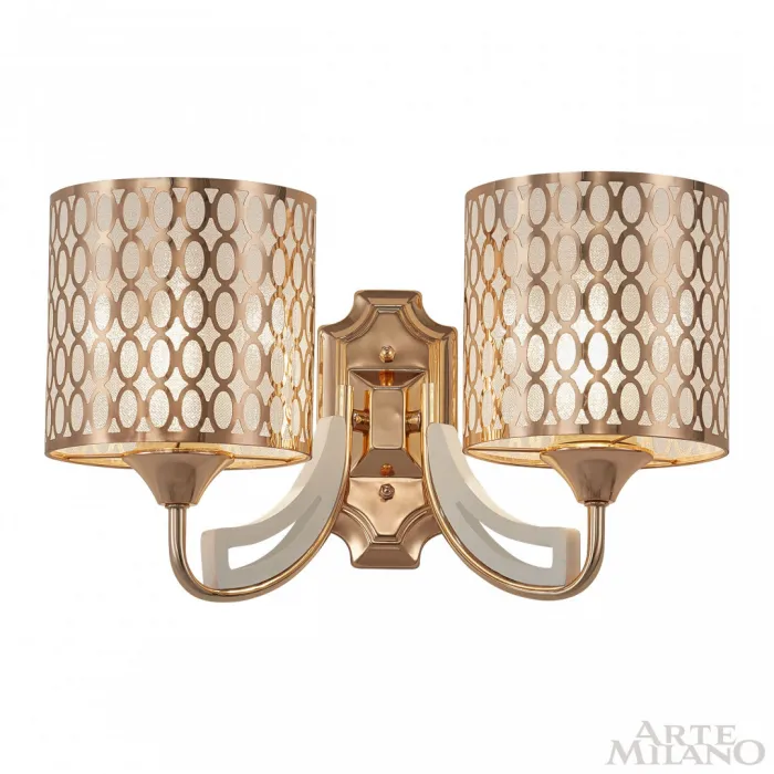 Бра Arte Milano Florentia-3387 303387/2W Wh/Gd от ImperiumLoft