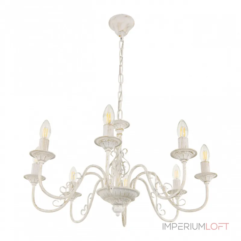 Подвесная люстра Arte Milano AM342620 342620/8 WT+G Подвесная люстра Arte Milano AM342620 342620/8 WT+G