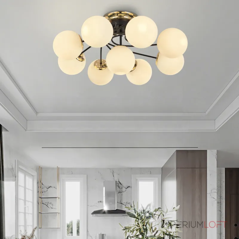 Потолочная люстра Arte Milano Neapolis-76408 276408/8+1 BK/GD