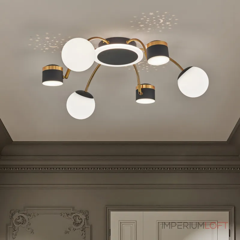 Потолочная люстра Arte Milano Ferrara-71040 272040/6 BK/GD