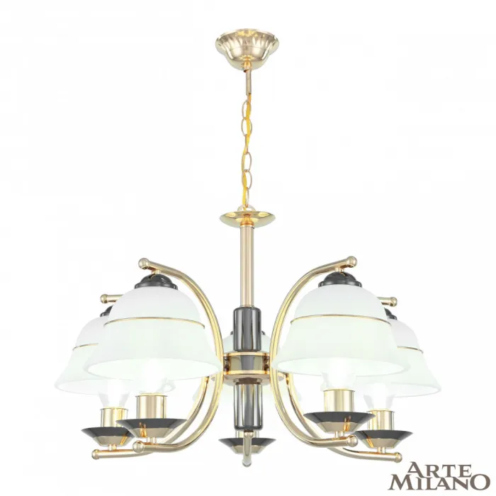 Люстра подвесная Arte Milano Florentia-1240 301240/5 Bk/Gd от ImperiumLoft