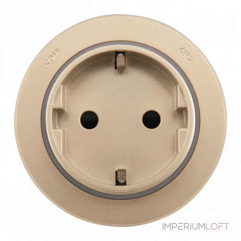 Трековая розетка, 16A 250V 397951TS/ES Gold от ImperiumLoft
