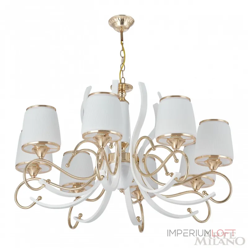 Подвесная люстра Arte Milano Florentia-3857 303857/8 Wh/Gd
