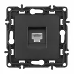 Розетка телефонная, RJ11 217.51-1.black
