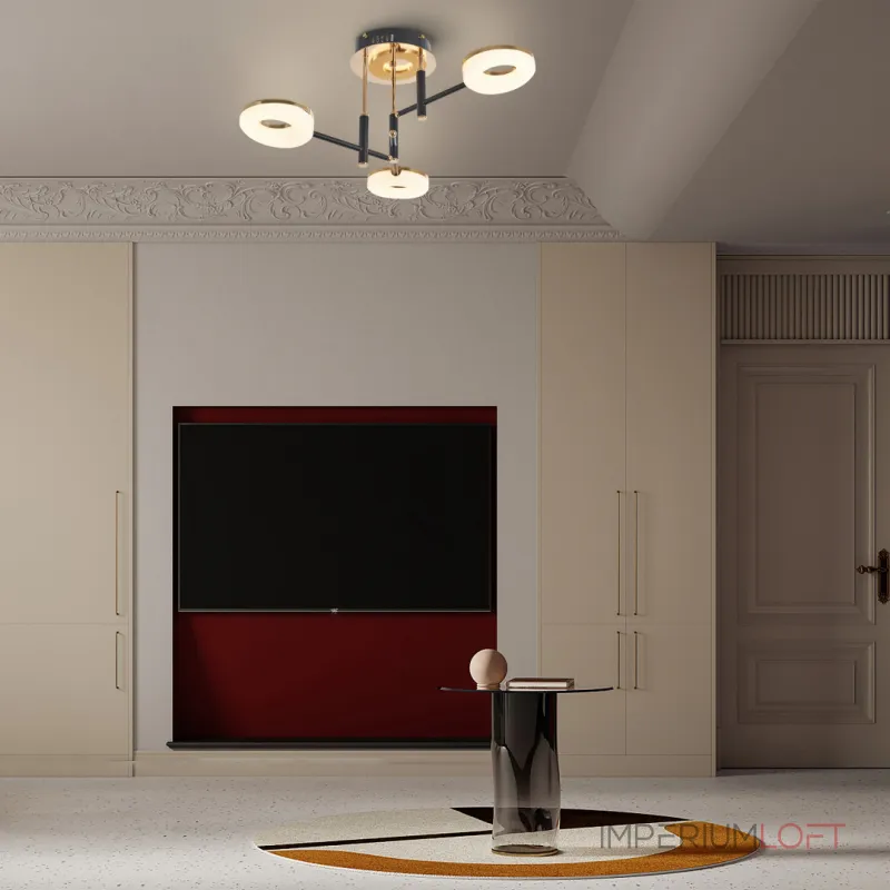 Потолочная люстра Arte Milano Ferrara-72999 272999/3 BK/GD