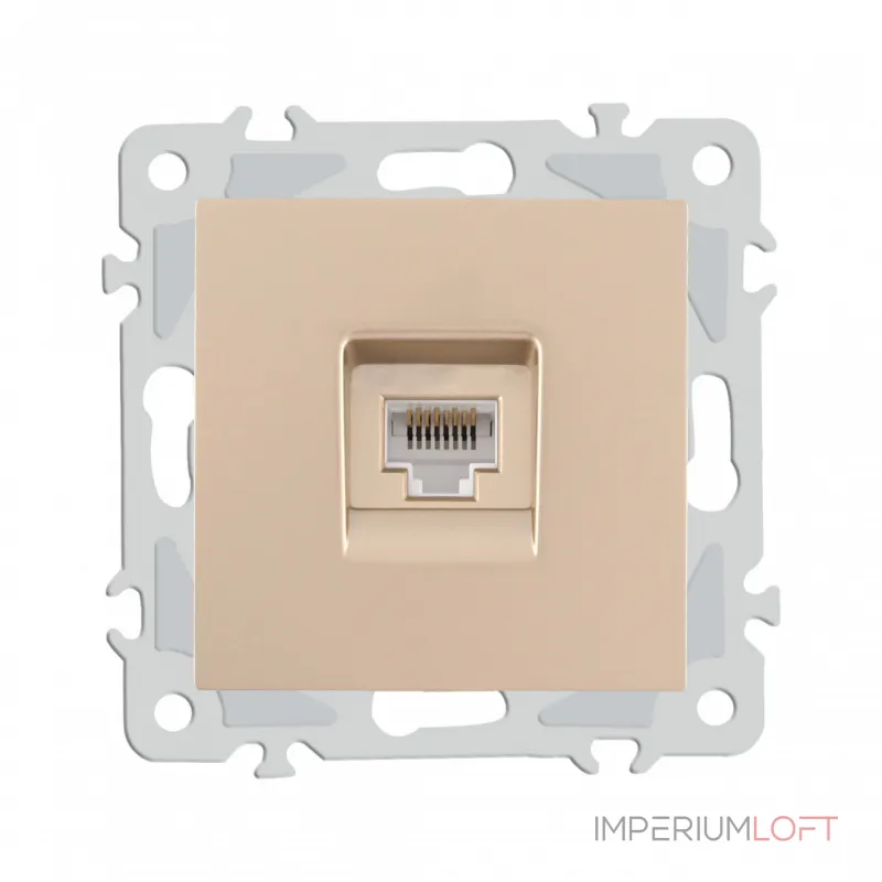 Розетка интернет, RJ45 206.45-1.shampan от ImperiumLoft Розетка интернет, RJ45 206.45-1.shampan от ImperiumLoft