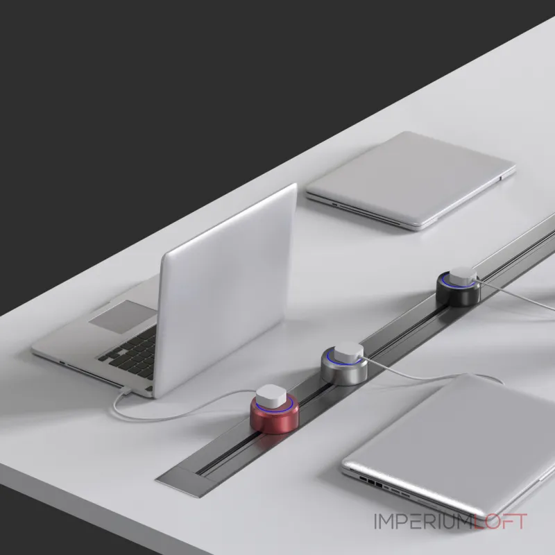 Встраиваемый шинопровод с выключателем, 25A 250V 385205TBB/50 Grey