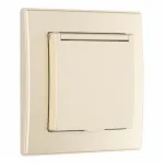 Комплект розетки с заземлением и шторками Arte Milano SET06-1-41-1 shampan от ImperiumLoft