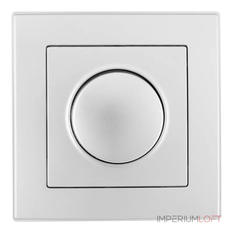 Комплект - диммер 500W с рамкой однопостовой Arte Milano SET06-1-48-1 silver от ImperiumLoft Комплект - диммер 500W с рамкой однопостовой Arte Milano SET06-1-48-1 silver от ImperiumLoft