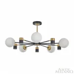 Люстра на штанге Arte Milano Ferrara-71040 274802/10 BK/GD