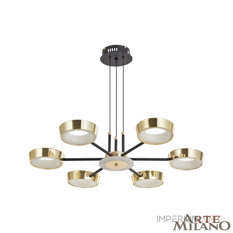 Подвесная люстра Arte Milano Ferrara-71079 271079/6 BK/GD