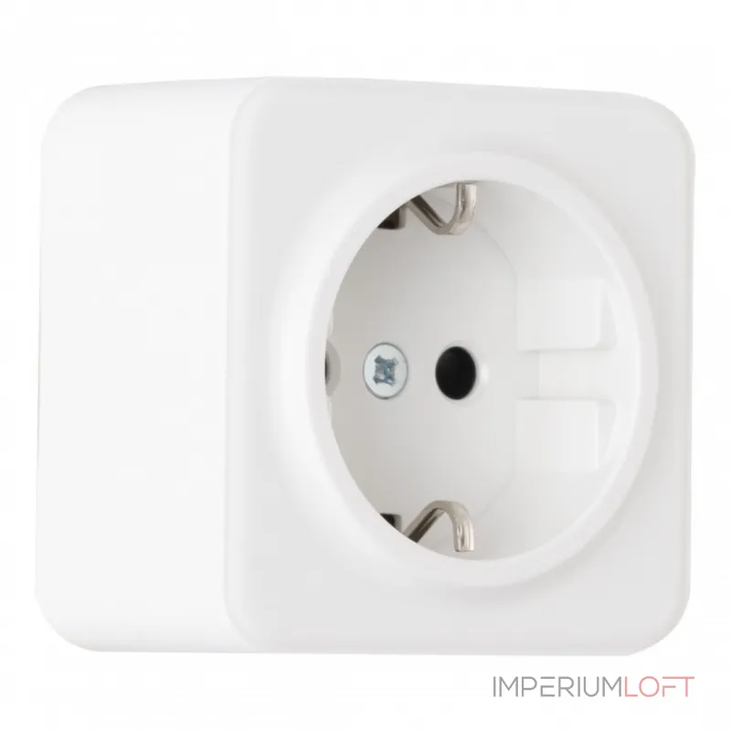 Розетка с заземлением и шторками, 16A 250V 310.40-1.white