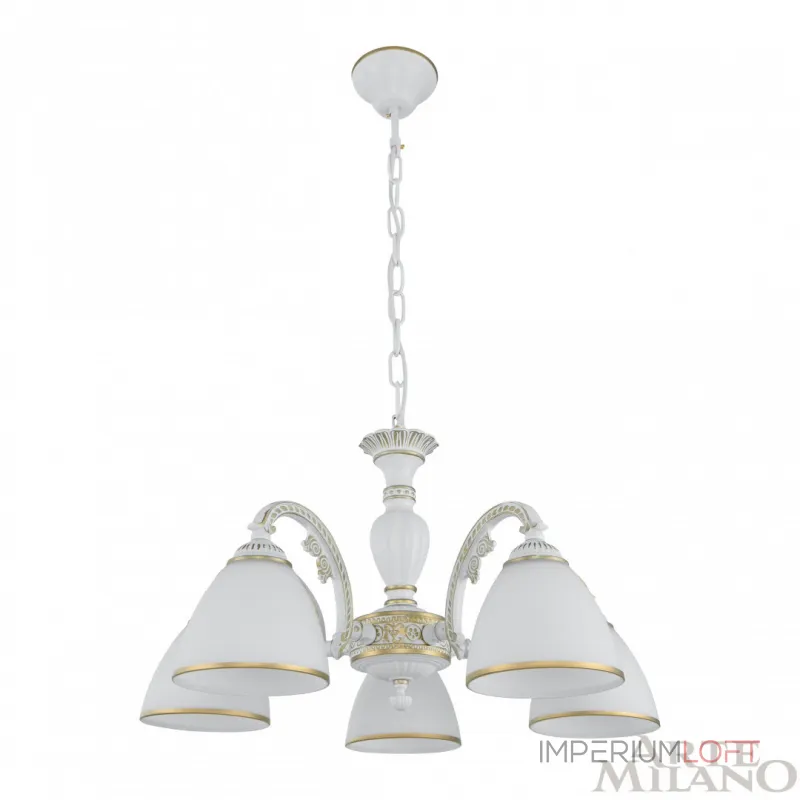 Подвесная люстра Arte Milano AM340837 340837/5 WT+G Подвесная люстра Arte Milano AM340837 340837/5 WT+G