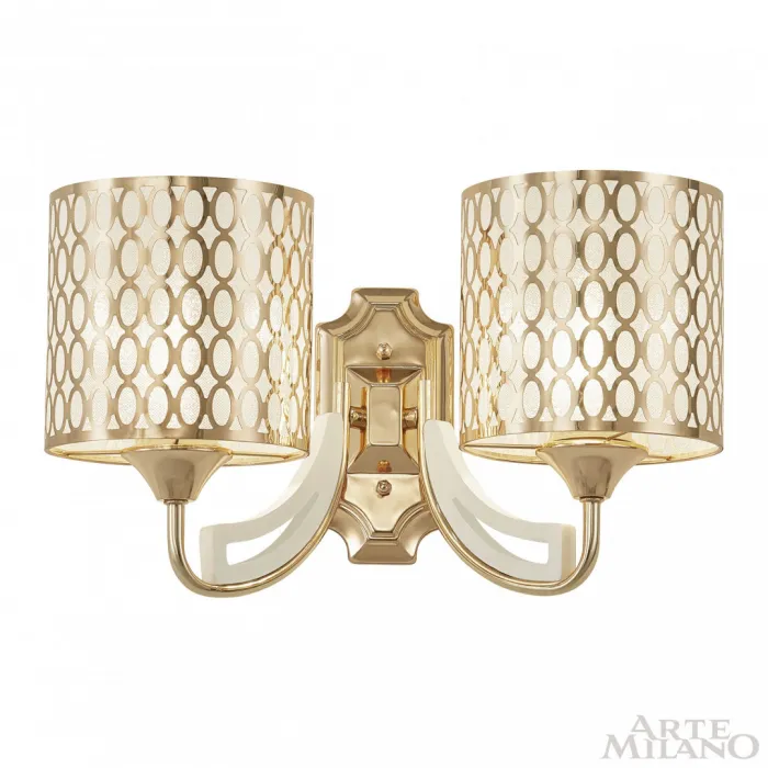 Бра Arte Milano Florentia-3387 303387/2W Wh/Gd от ImperiumLoft