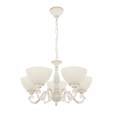 Подвесная люстра Arte Milano AM340518 340518/5 WT+G Подвесная люстра Arte Milano AM340518 340518/5 WT+G
