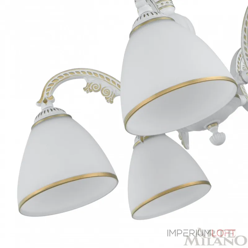 Подвесная люстра Arte Milano AM340837 340837/5 WT+G Подвесная люстра Arte Milano AM340837 340837/5 WT+G