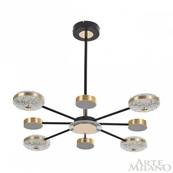 Люстра светодиодная Arte Milano Ferrara-72069 272069/8 BK/GD от ImperiumLoft