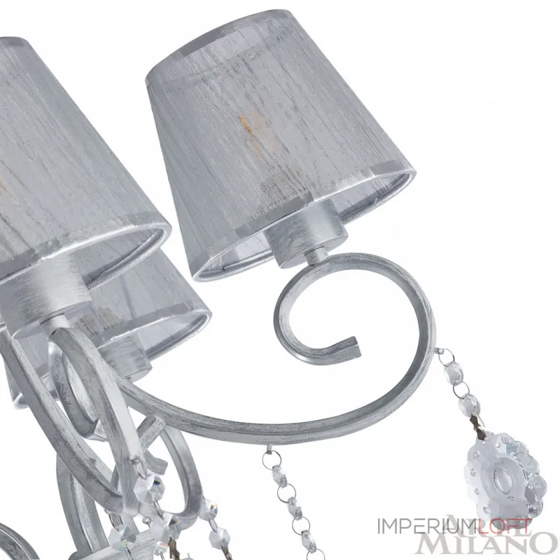 Подвесная люстра Arte Milano Amalfi-7146 337146/8 WT+SL Подвесная люстра Arte Milano Amalfi-7146 337146/8 WT+SL