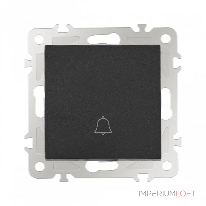 Кнопка дверного звонка, 10A 250V 206.36-1.black от ImperiumLoft