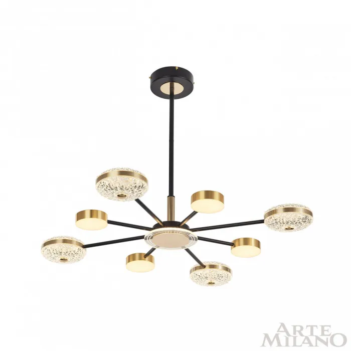 Люстра светодиодная Arte Milano Ferrara-72069 272069/8 BK/GD от ImperiumLoft