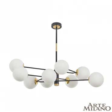 Люстра на штанге Arte Milano Neapolis-72708 272708/9 BK/GD Люстра на штанге Arte Milano Neapolis-72708 272708/9 BK/GD