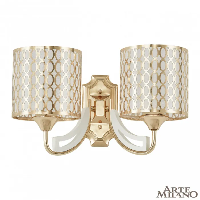 Бра Arte Milano Florentia-3387 303387/2W Wh/Gd от ImperiumLoft
