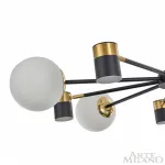 Люстра на штанге Arte Milano Ferrara-71040 274802/10 BK/GD