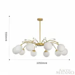 Люстра на штанге Arte Milano Neapolis-71069 273802/10 GD
